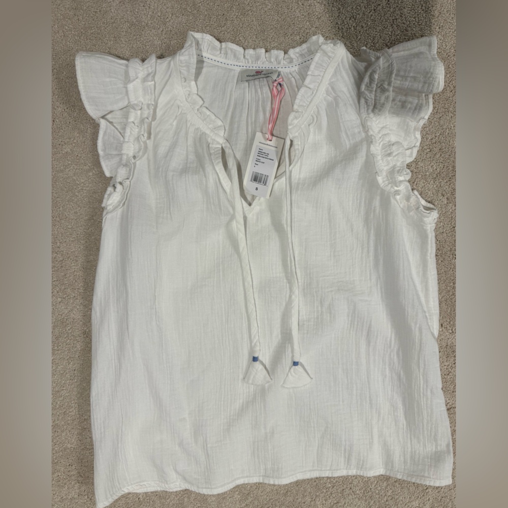 NWT - Vineyard Vines white cotton shirt